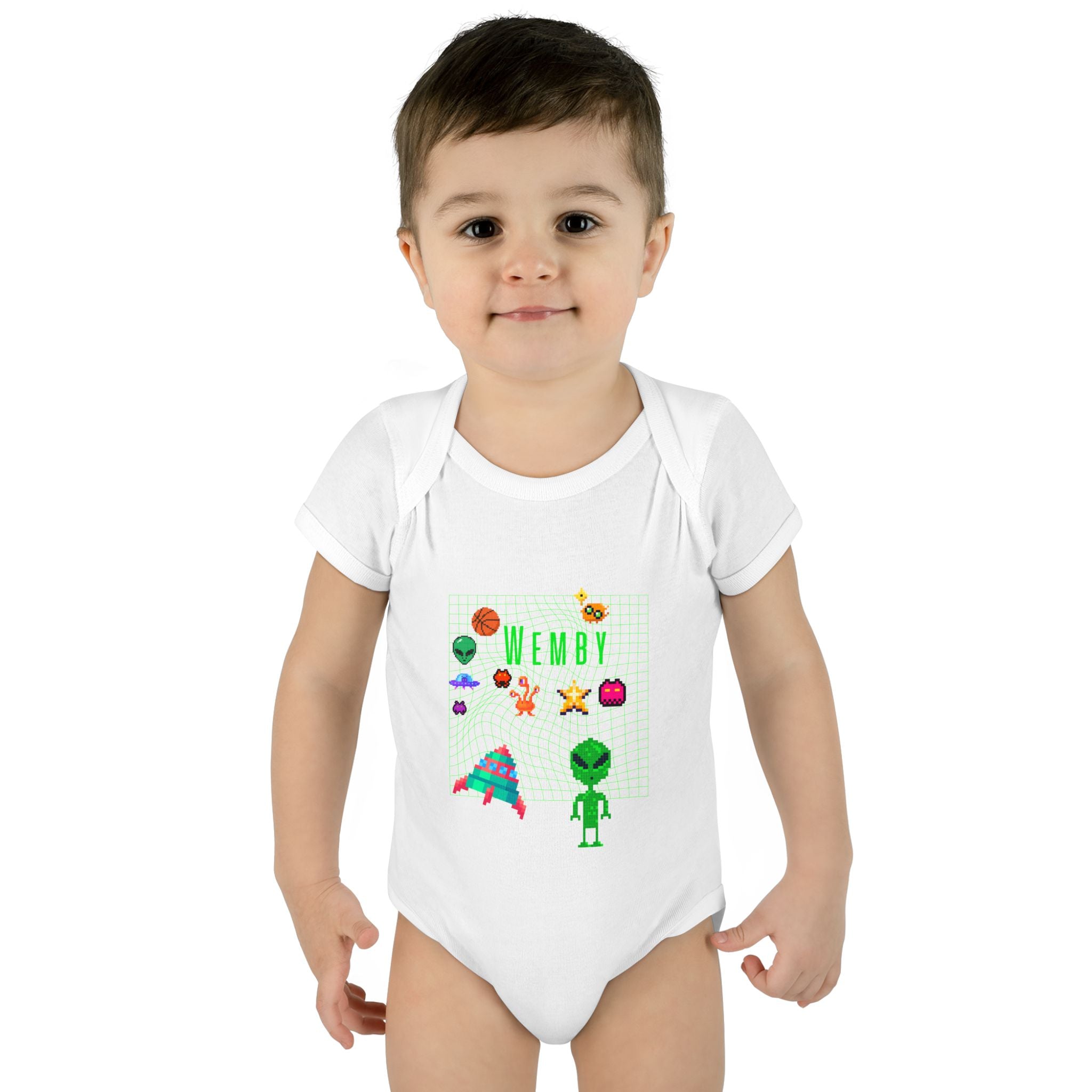 SPURS Baby ONSIE — Cute WEMBY UFO & Green Alien