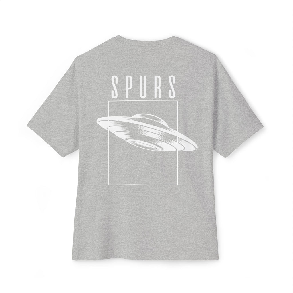 UFO Spurs Graphic Tee — Oversized Boxy Alien Sign T-Shirt