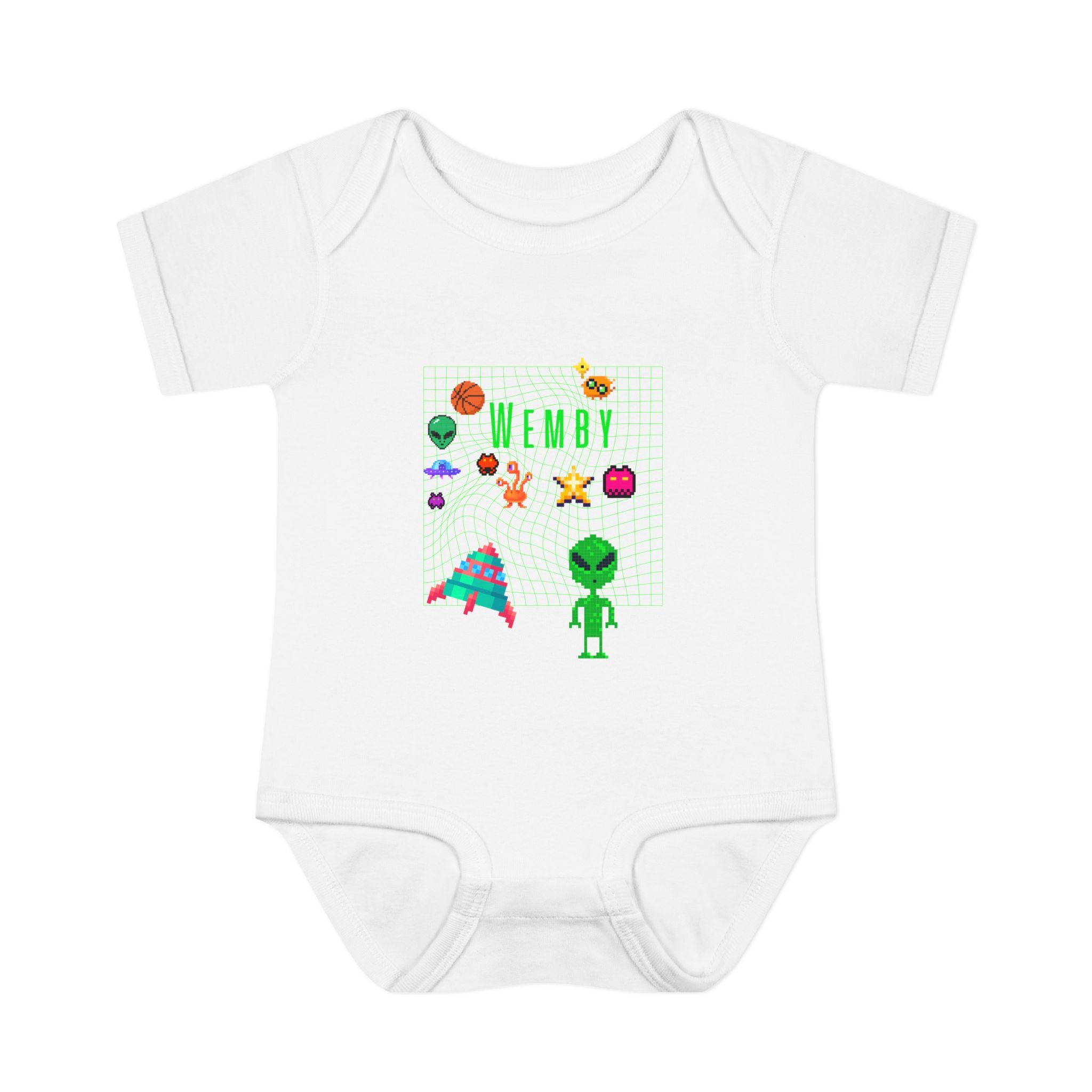 SPURS Baby ONSIE — Cute WEMBY UFO & Green Alien