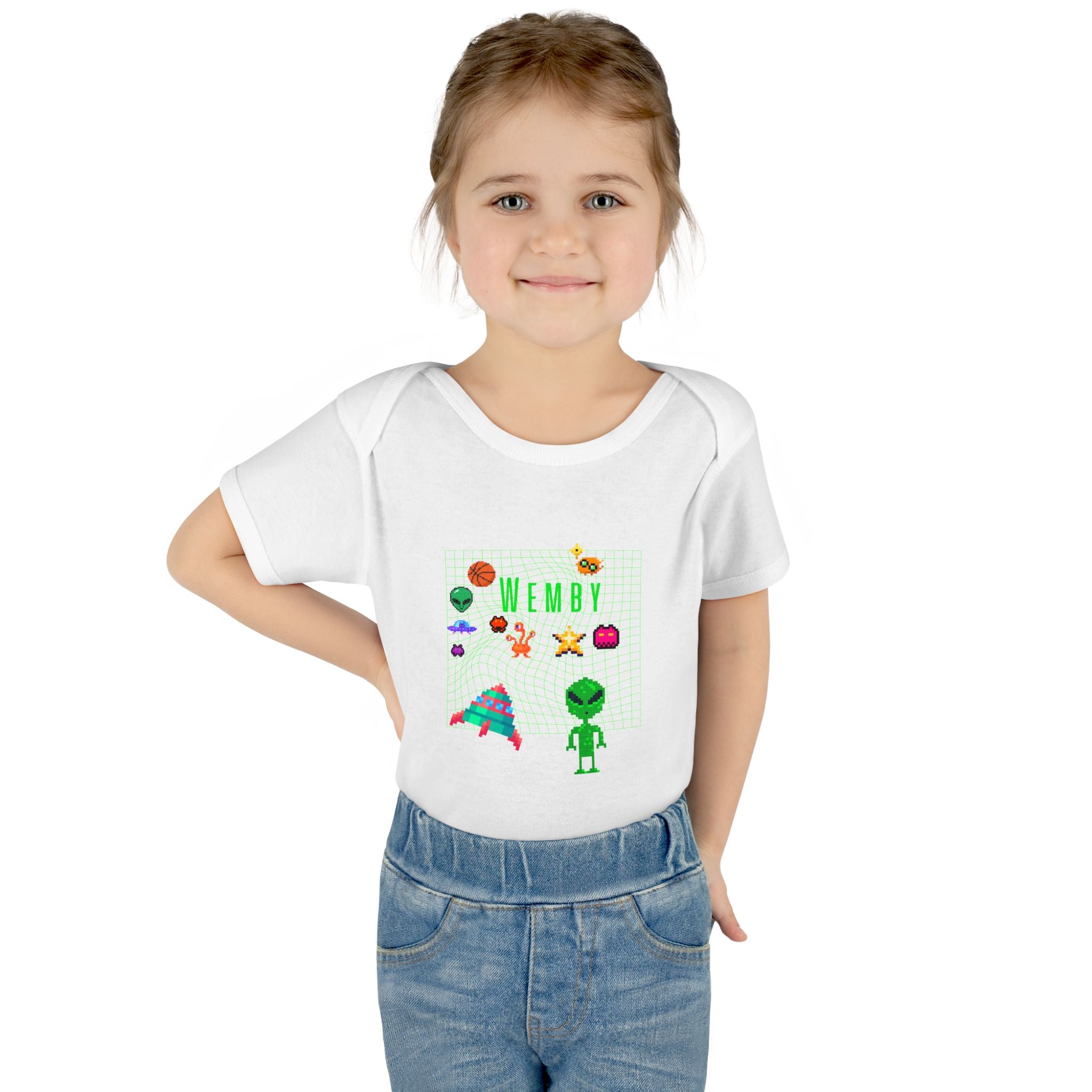 SPURS Baby ONSIE — Cute WEMBY UFO & Green Alien
