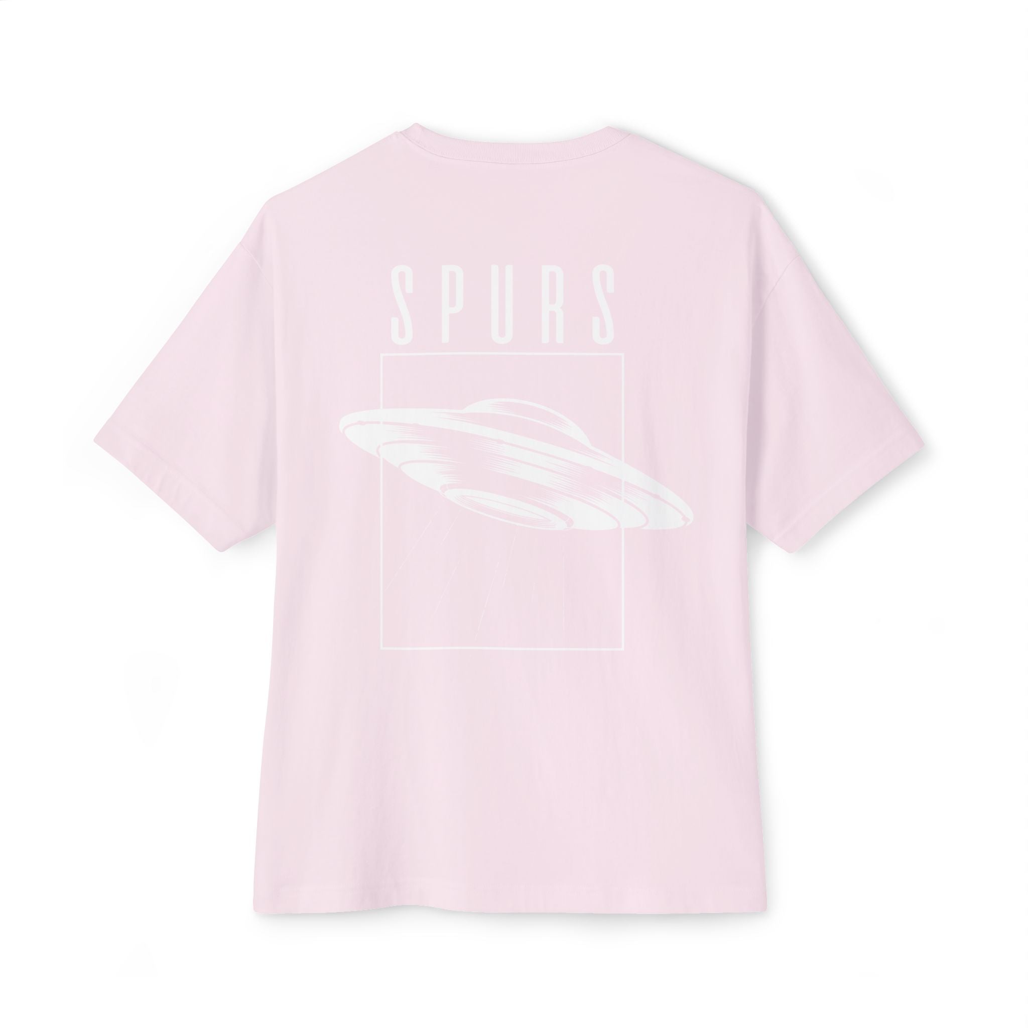 UFO Spurs Graphic Tee — Oversized Boxy Alien Sign T-Shirt